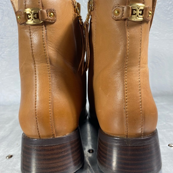 Thatcher Womens Leather Square Toe Ankle Boots - Picture 9 of 16